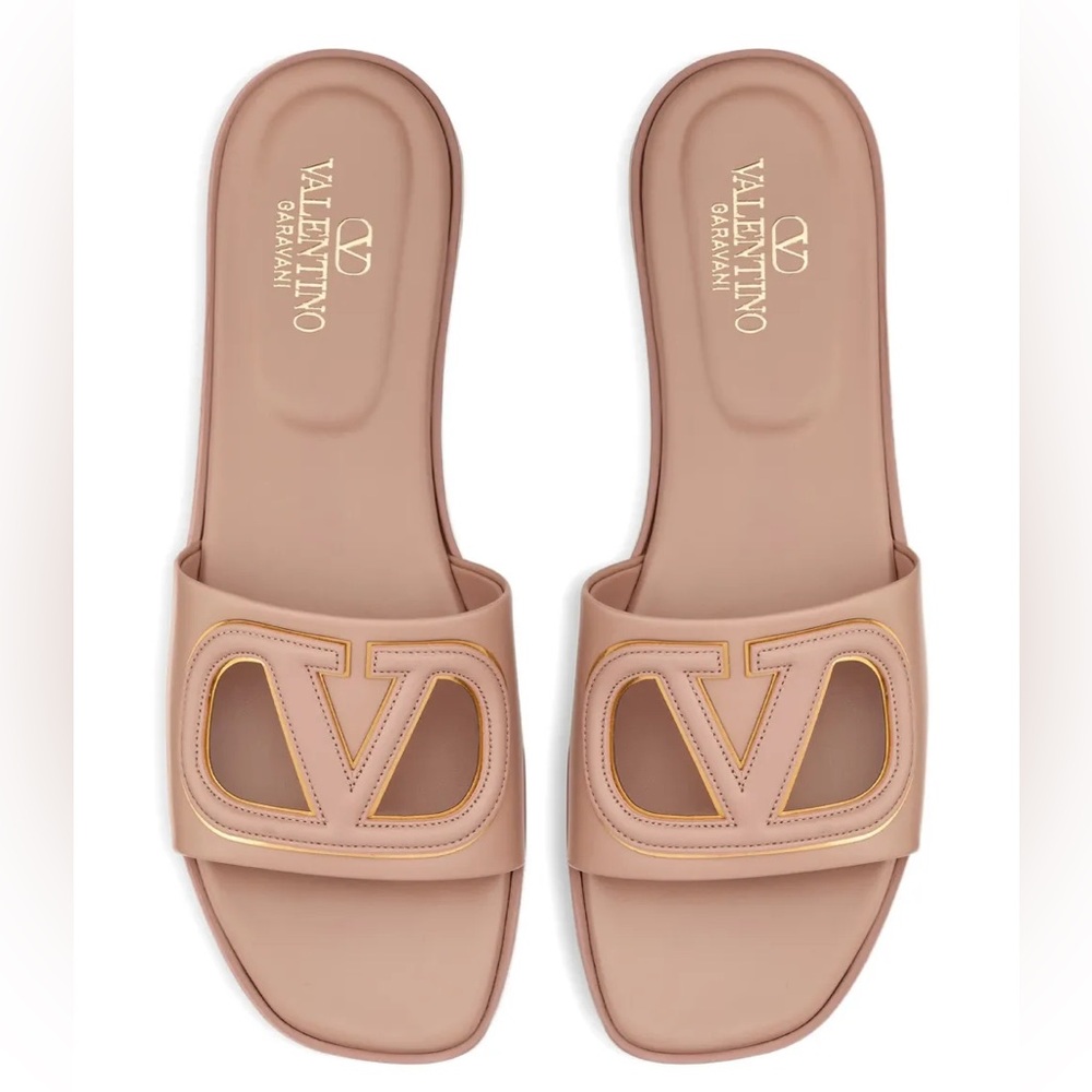 Valentino Garavani Blush Slide Sandals